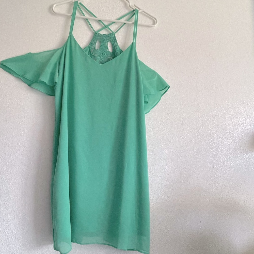 Charolette Russe mint green dress